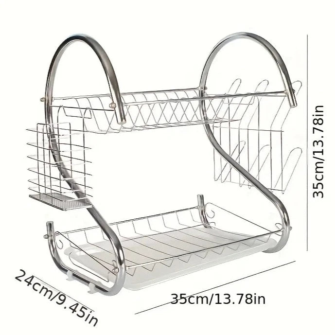 Escorredor de Pratos 2 Camadas Golfex