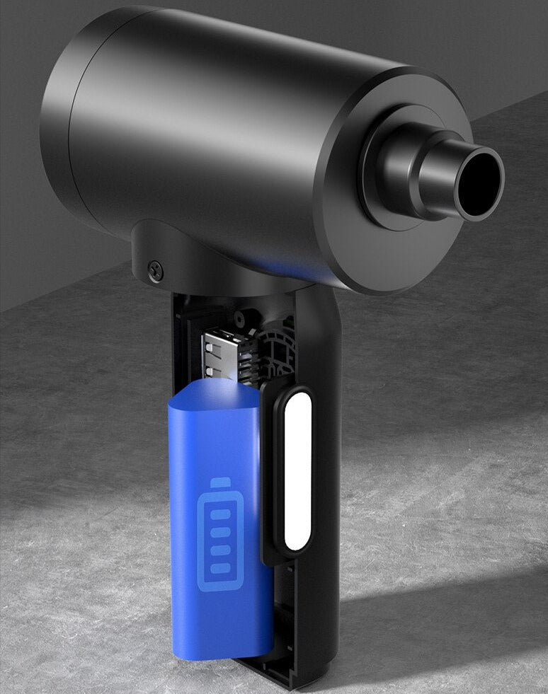 Aspirador e sobrador portátil recarregável visor de led e lanterna SoAsp