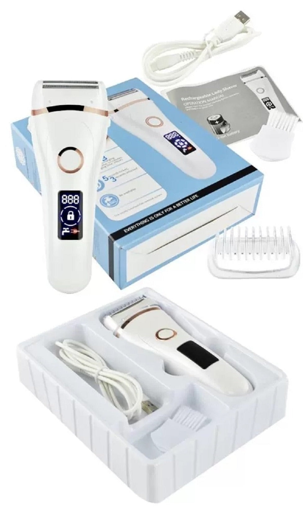 Aparador de pelos Ultra Lisa com uma lâmina de brinde