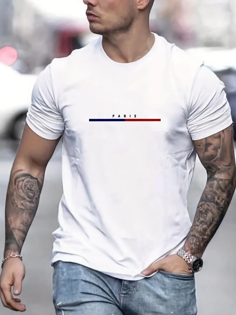 Camiseta T Shirt Masculina Casual Paris