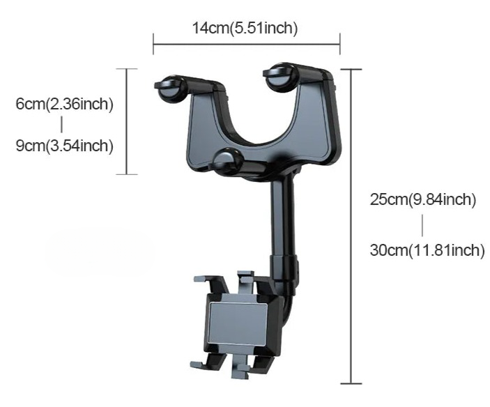 Suporte para Celular SeaRetro Para Retrovisor Central