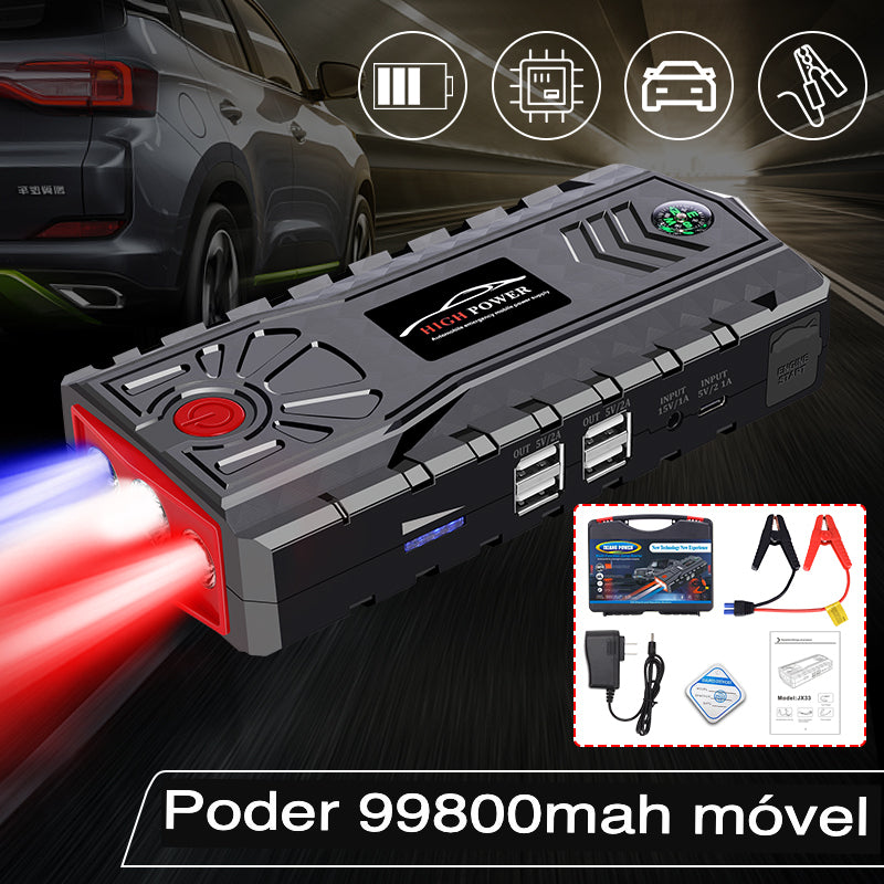 Impulsionador de Bateria com Carregador para Celular 99900mAh