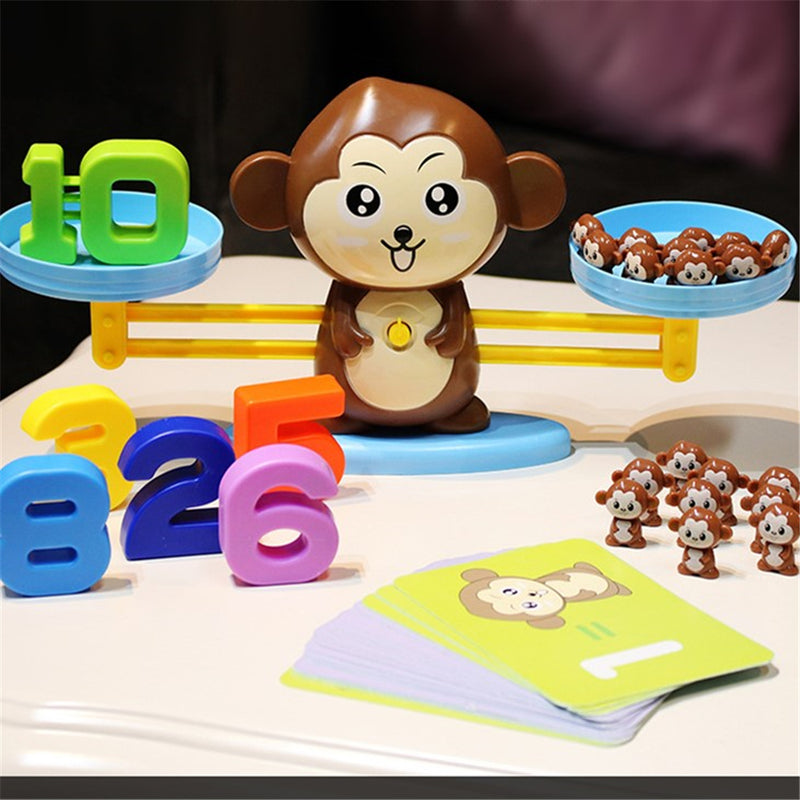 Brinquedo Matemático Montessori para Bebê Equilíbrio De Macacos