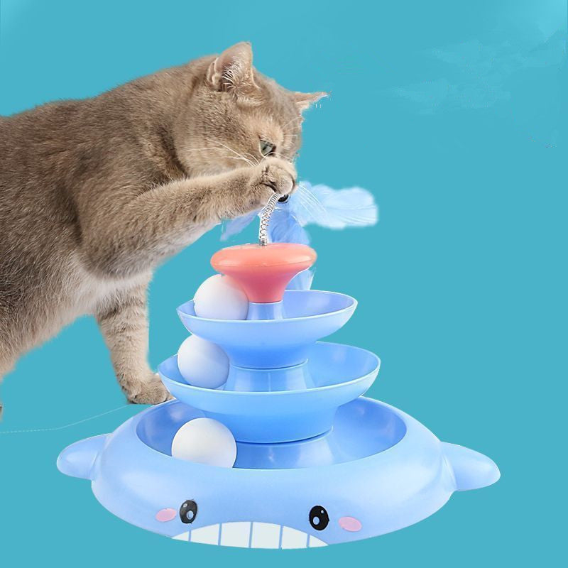 Torre de Bolinhas para Gato 3 Camadas CatToy