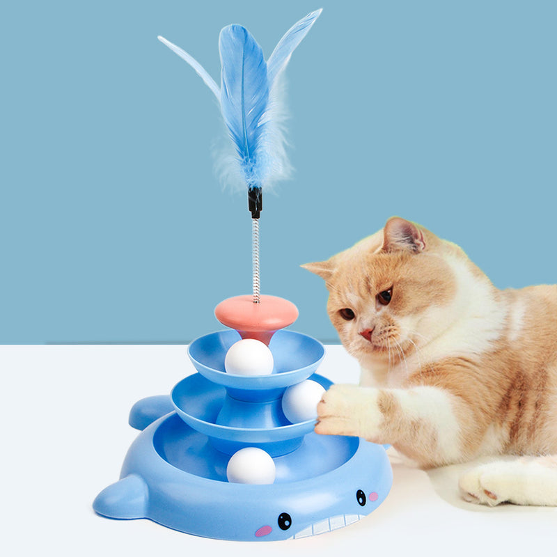 Torre de Bolinhas para Gato 3 Camadas CatToy