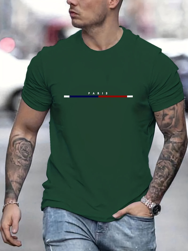 Camiseta T Shirt Masculina Casual Paris