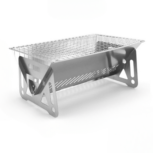 Churrasqueira portátil e montável de aço Camping BBQ