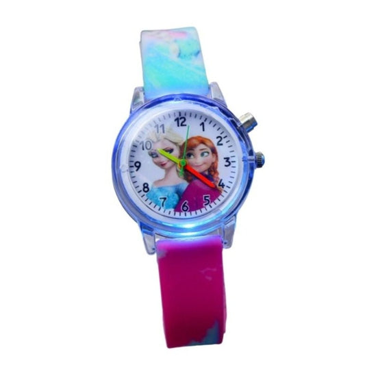 Relógio Infantil Frozen Elsa e Anna Disney