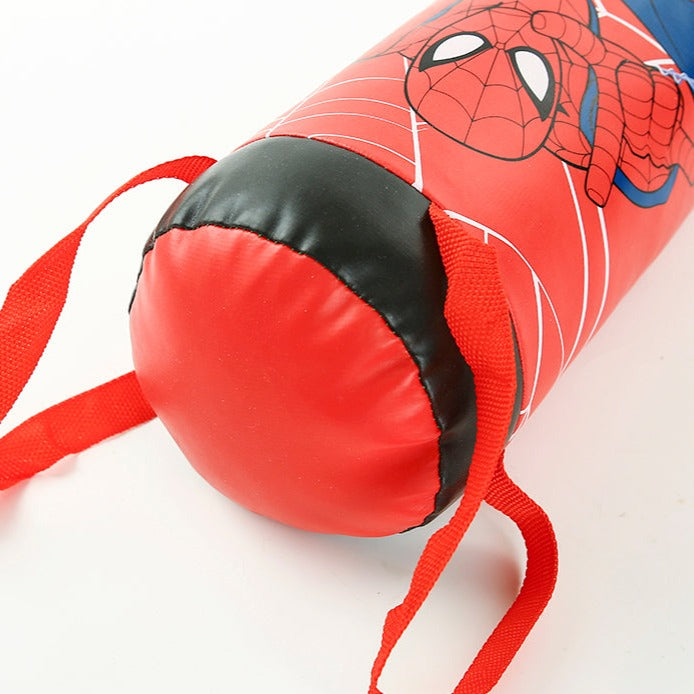 Brinquedo Boxe Luvas e Saco de Pancadas Homem Aranha