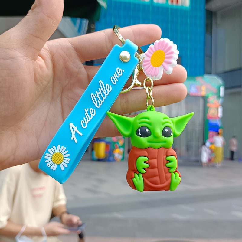 Chaveiro Disney Baby Yoda Mandaloriano Silicone Star Wars