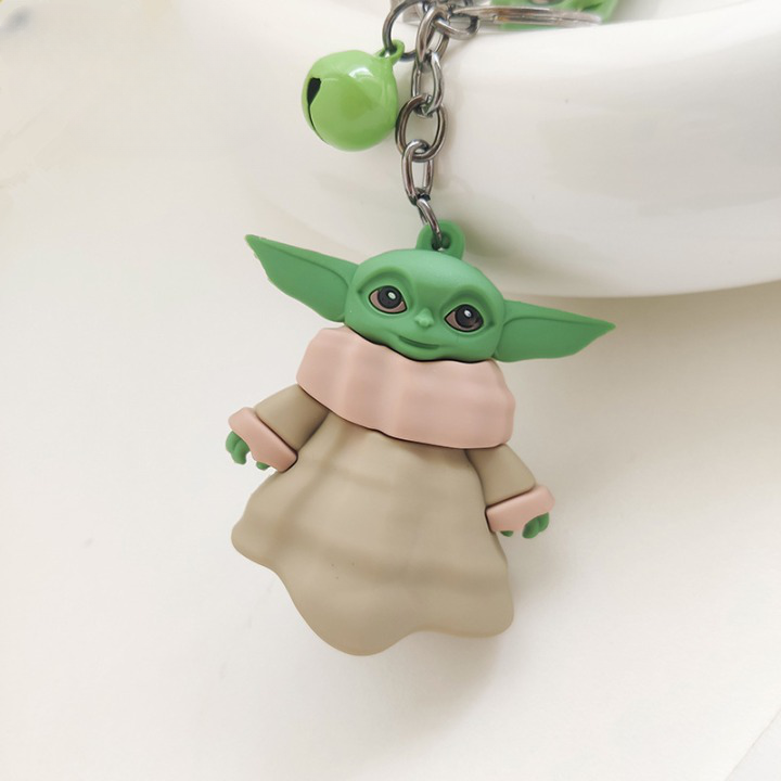 Chaveiro Disney Baby Yoda Mandaloriano Silicone Star Wars