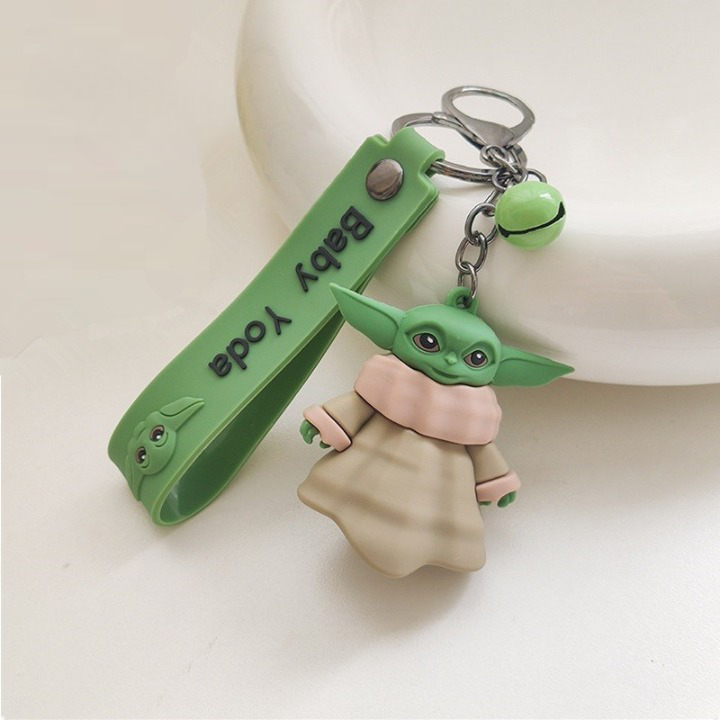 Chaveiro Disney Baby Yoda Mandaloriano Silicone Star Wars