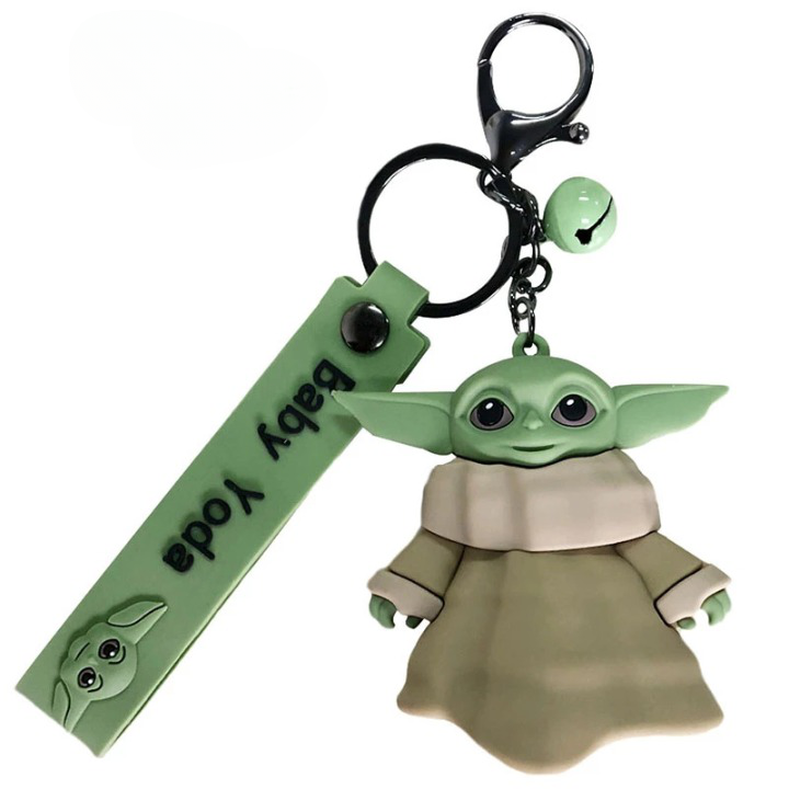 Chaveiro Disney Baby Yoda Mandaloriano Silicone Star Wars