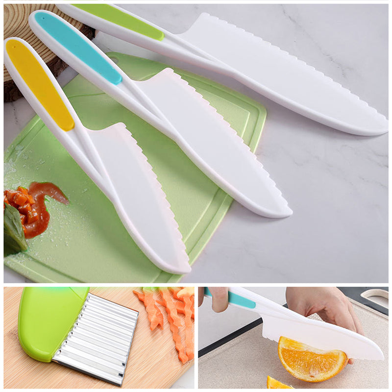 Kit de Cozinha Infantil Faca para Crianças KidsCooking