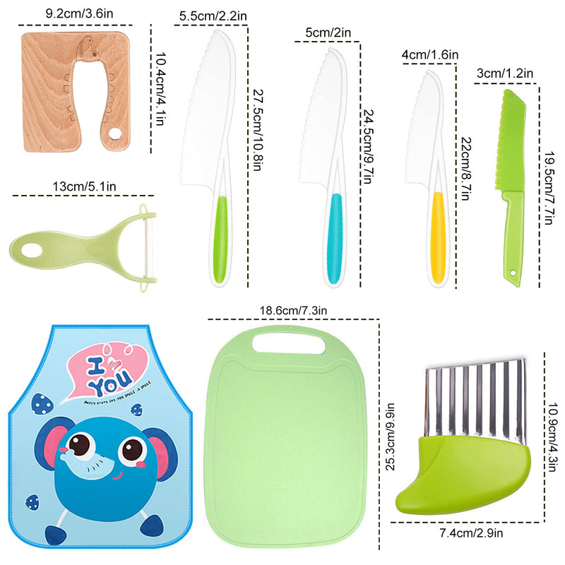 Kit de Cozinha Infantil Faca para Crianças KidsCooking