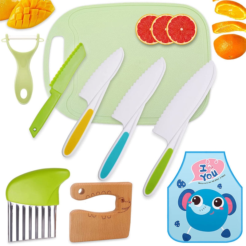 Kit de Cozinha Infantil Faca para Crianças KidsCooking