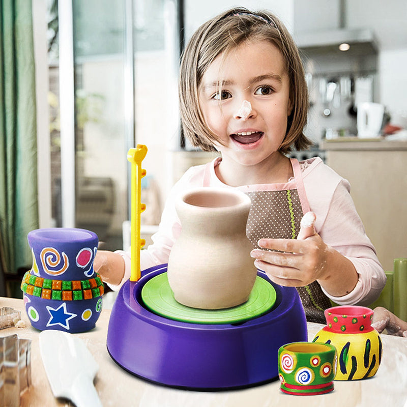 Brinquedo Roda para Argila Mini Cerâmica PotMachine