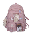 Mochila Estilo Coreano Multi Bolsos Kawaii