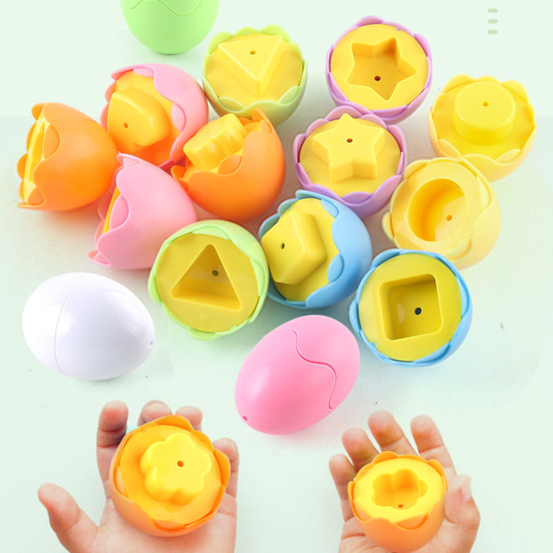 Brinquedo Montessori Ovos para Bebês 6Pcs SmartEggs