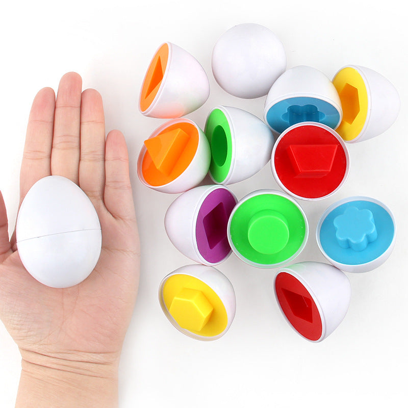 Brinquedo Montessori Ovos para Bebês 6Pcs SmartEggs