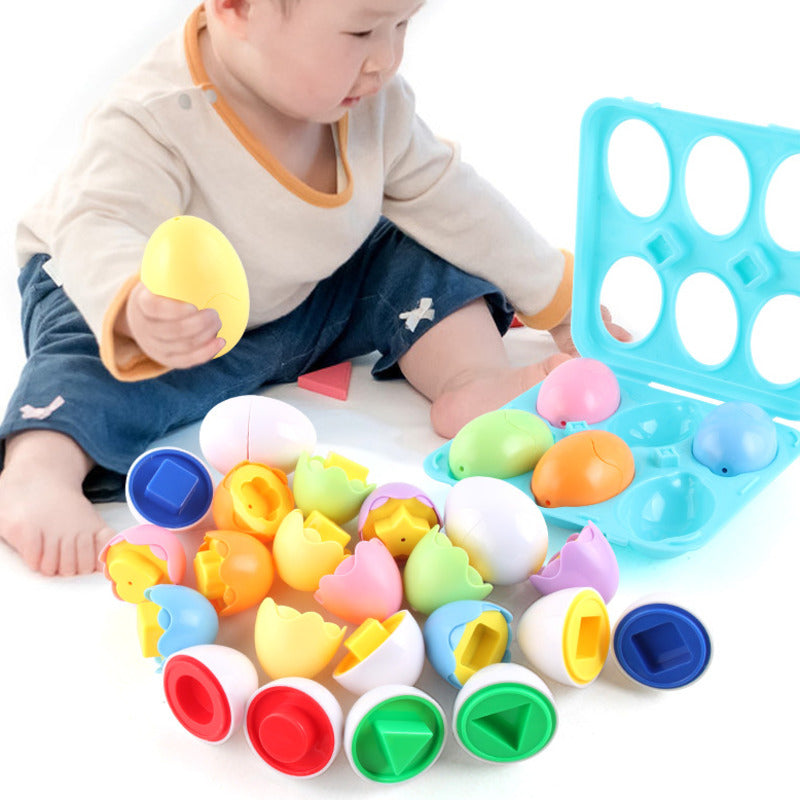 Brinquedo Montessori Ovos para Bebês 6Pcs SmartEggs