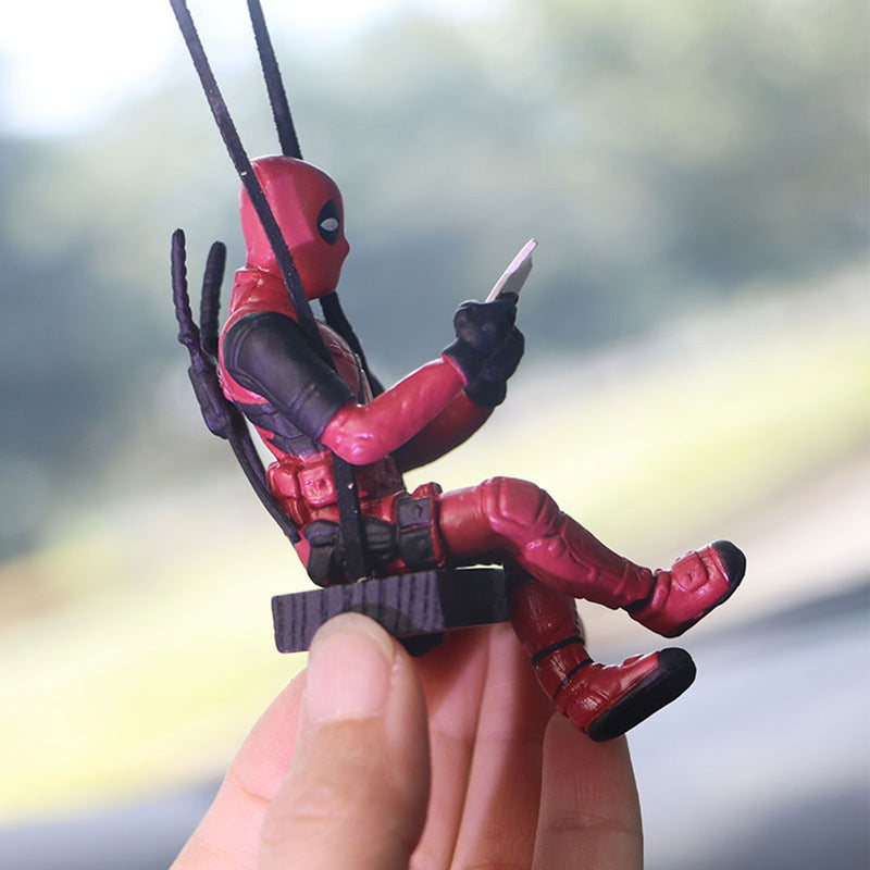 Pingente de Espelho Retrovisor para Carro Deadpool