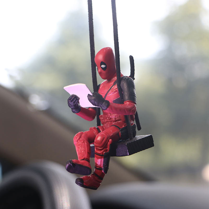 Pingente de Espelho Retrovisor para Carro Deadpool