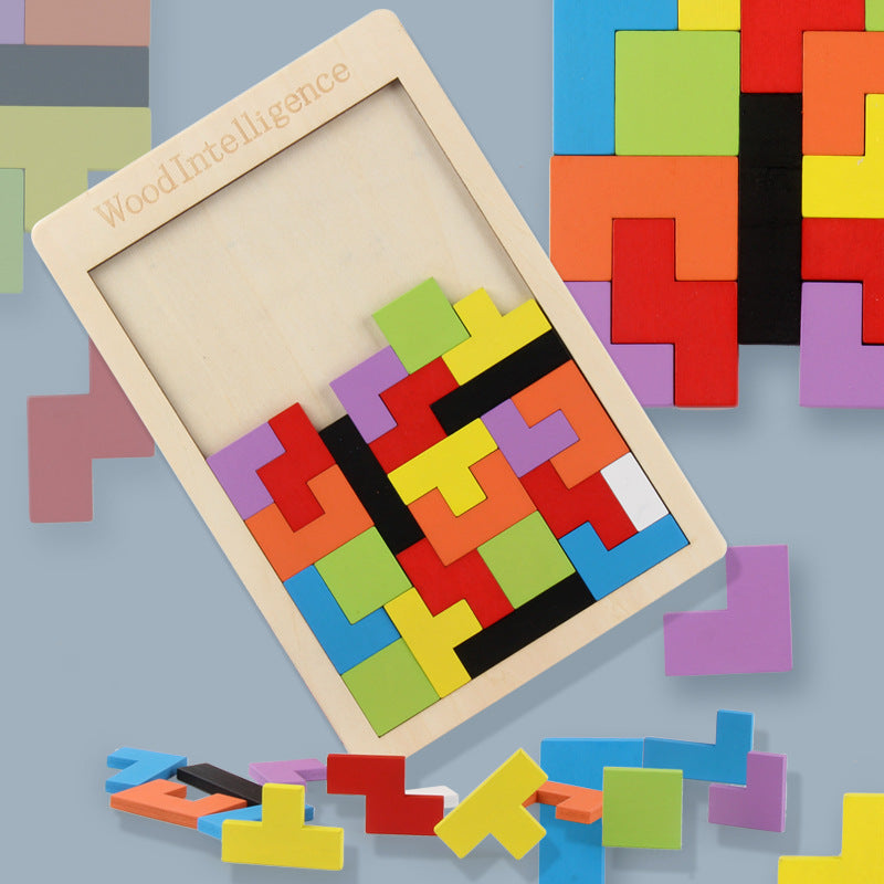 Brinquedo Quebra-Cabeça Tangram Colorido Infantil PuzzleColorful