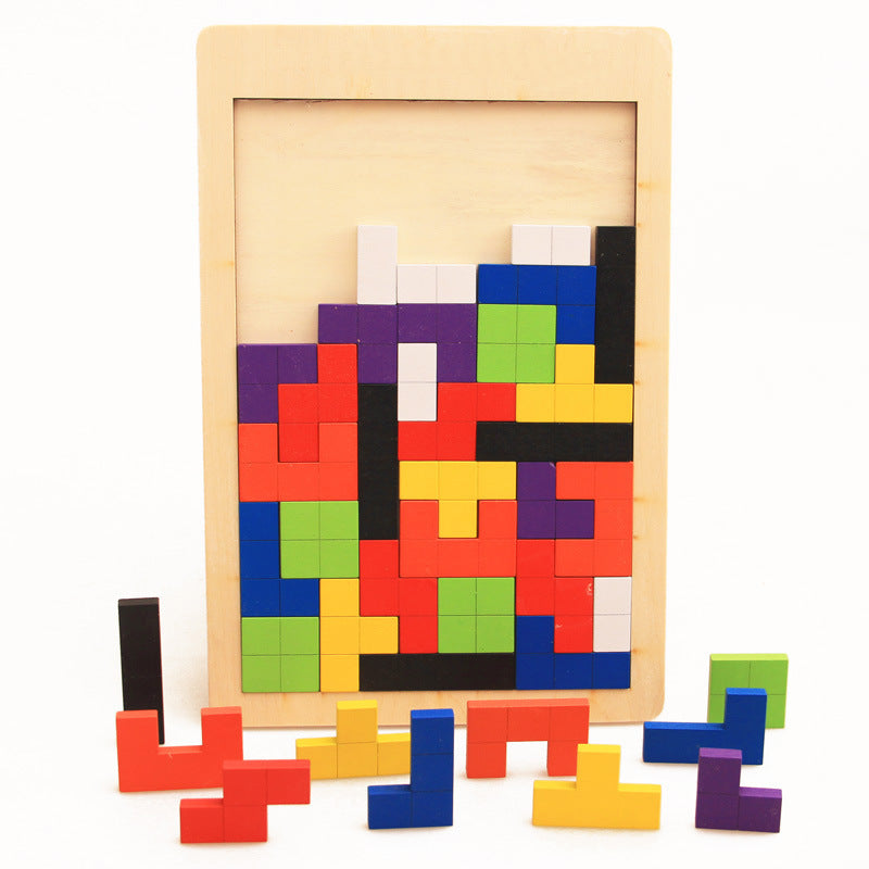 Brinquedo Quebra-Cabeça Tangram Colorido Infantil PuzzleColorful