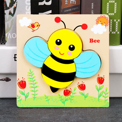 Montessori Brinquedos Educativos para Bebê Puzzles De Animais