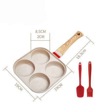 Frigideira 4 em 1 antiaderente com tampa FourEgg