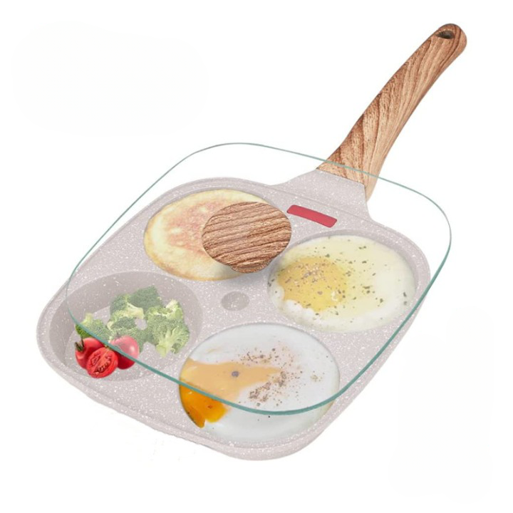 Frigideira 4 em 1 antiaderente com tampa FourEgg