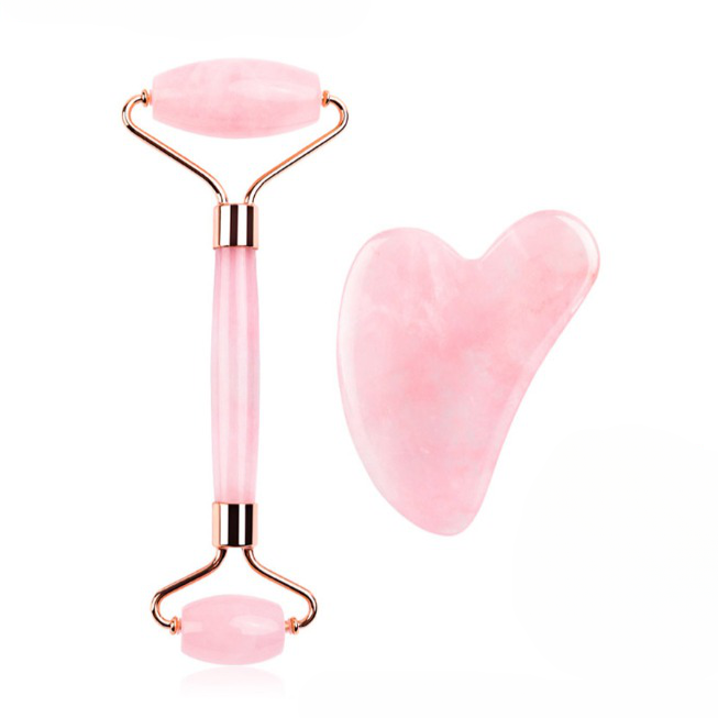 Rolo Massageador Quartzo Rosa Nina Lift