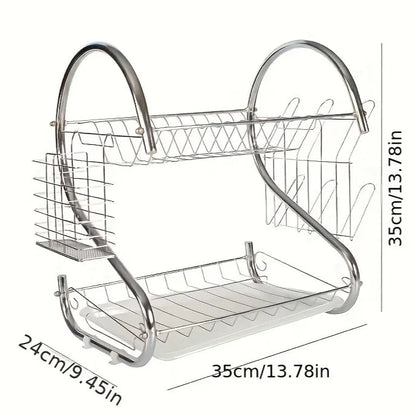 Escorredor de Pratos 2 Camadas Golfex