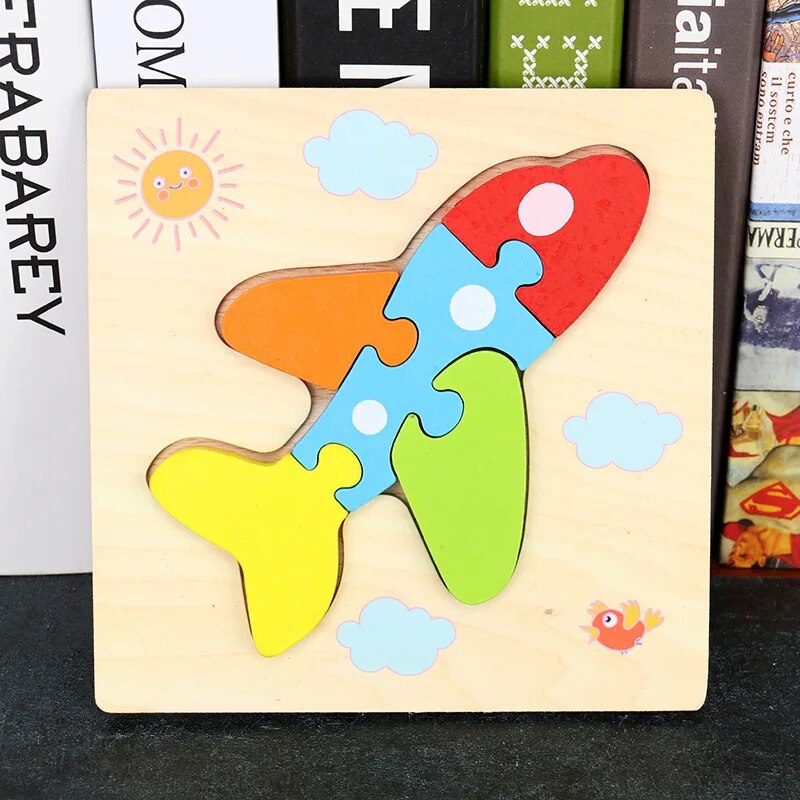 Montessori Brinquedos Educativos para Bebê Puzzles De Animais