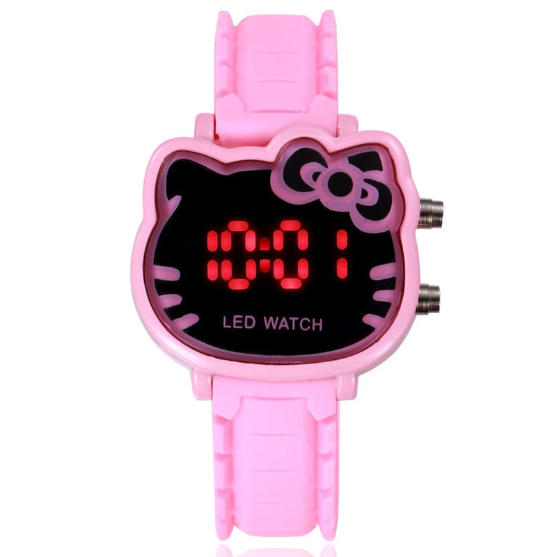 Relógio Infantil Hello Kitty LED Digital Casual