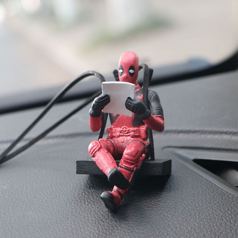 Pingente de Espelho Retrovisor para Carro Deadpool