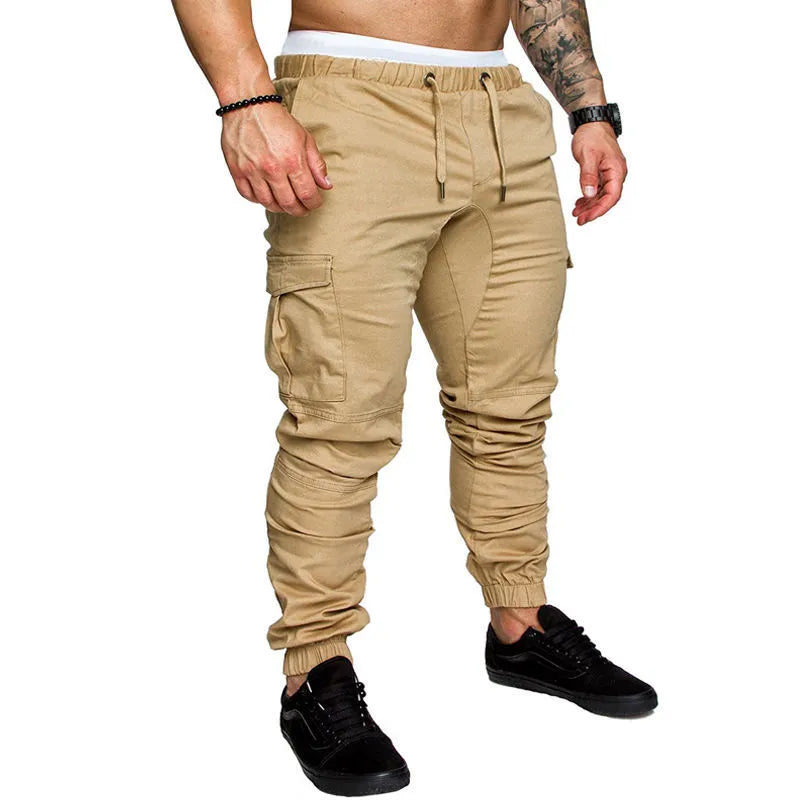 Calça Jogger Cargo Masculina Algodão Multi Pocket