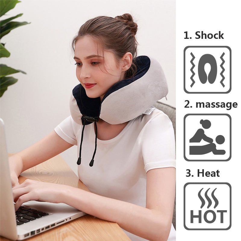 Massageador de Pescoço Elétrico Relax Head para Casa ou Escritório