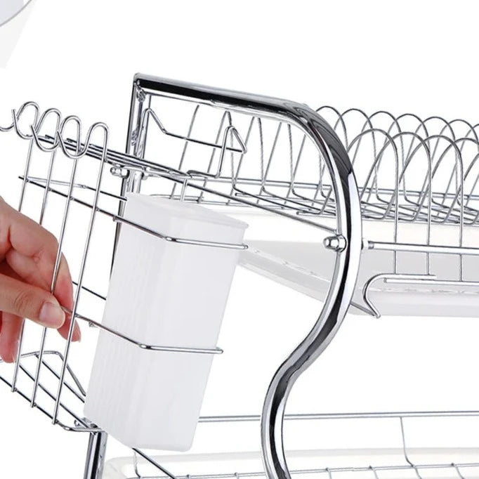 Escorredor de Pratos 3 Camadas Com 3 Bandejas de Drenagem TREFLEX