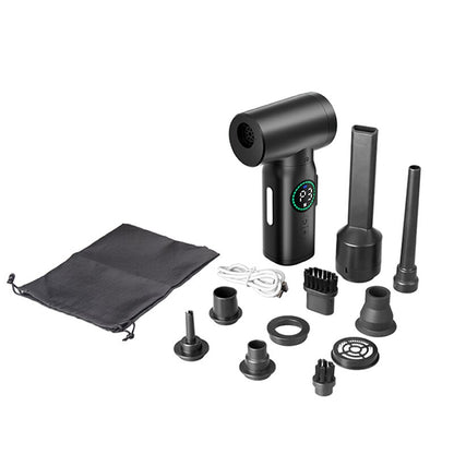 Aspirador e sobrador portátil recarregável visor de led e lanterna SoAsp