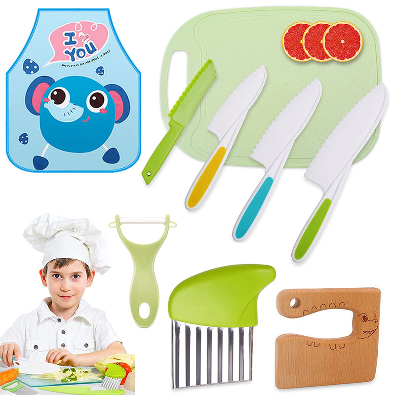 Kit de Cozinha Infantil Faca para Crianças KidsCooking