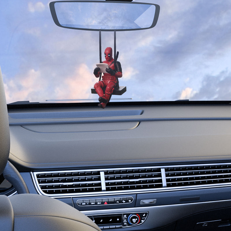 Pingente de Espelho Retrovisor para Carro Deadpool