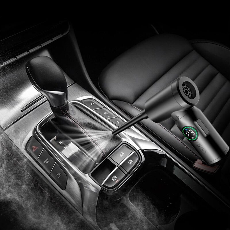 Aspirador e sobrador portátil recarregável visor de led e lanterna SoAsp