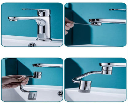 Extensor Giratório Inox de Torneira - Rotação de 1080°