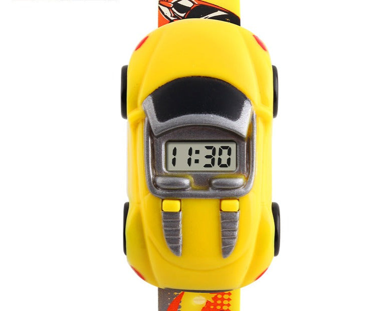 Relógio Infantil Carro Divertido Digital Colorful