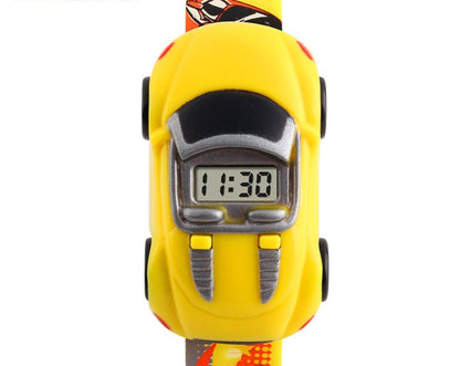 Relógio Infantil Carro Divertido Digital Colorful