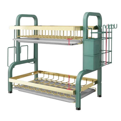 Escorredor de Pratos 2 Camadas com 2 Tábuas de Drenagem PRATEX