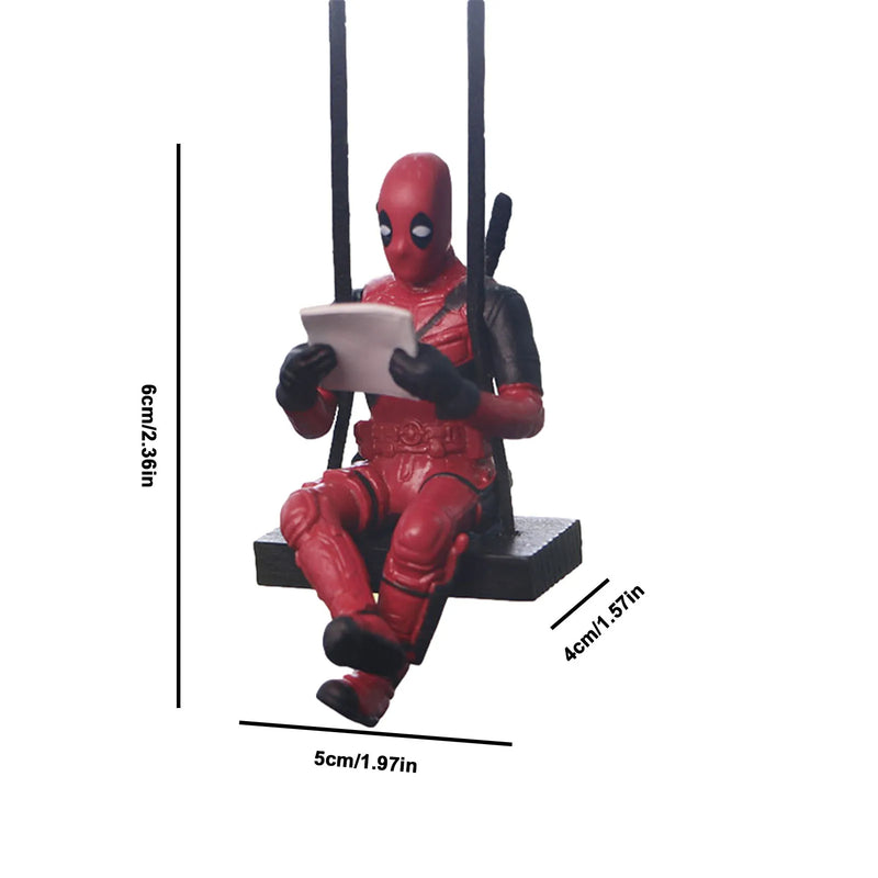 Pingente de Espelho Retrovisor para Carro Deadpool