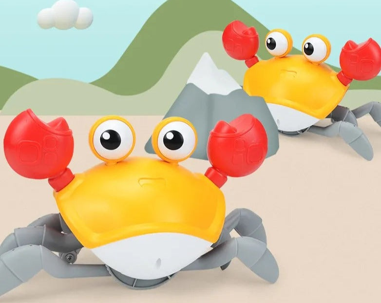 Brinquedo Caranguejo Dançante para Bebês com Sons e Luzes CrawlingCrab